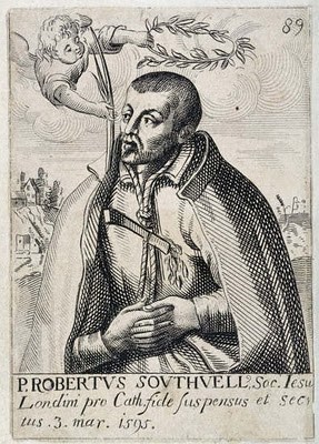 영국의 성 로베르토 사우스웰_Engraving 1608_from Jesuit Institute website.jpg